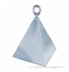q14735 Ezüst piramis léggömbsúly 110gramm